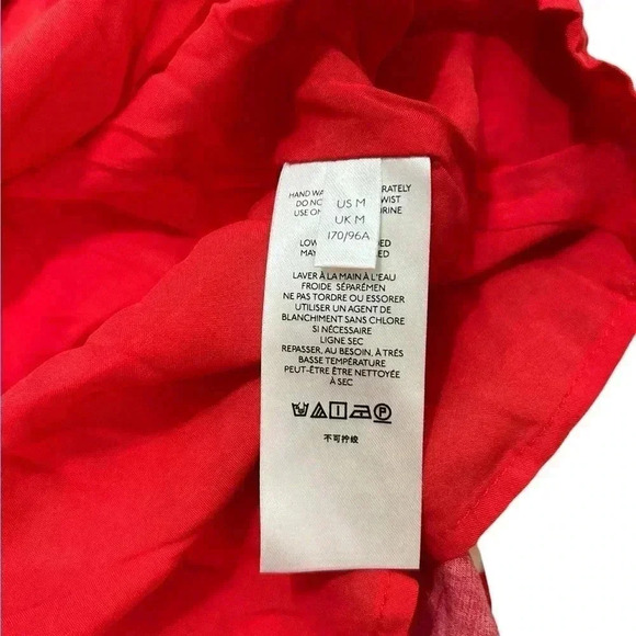 NWT FREE PEOPLE Red Date Night Mini Dress in Strawberry Combo Medium - Picture 7 of 11